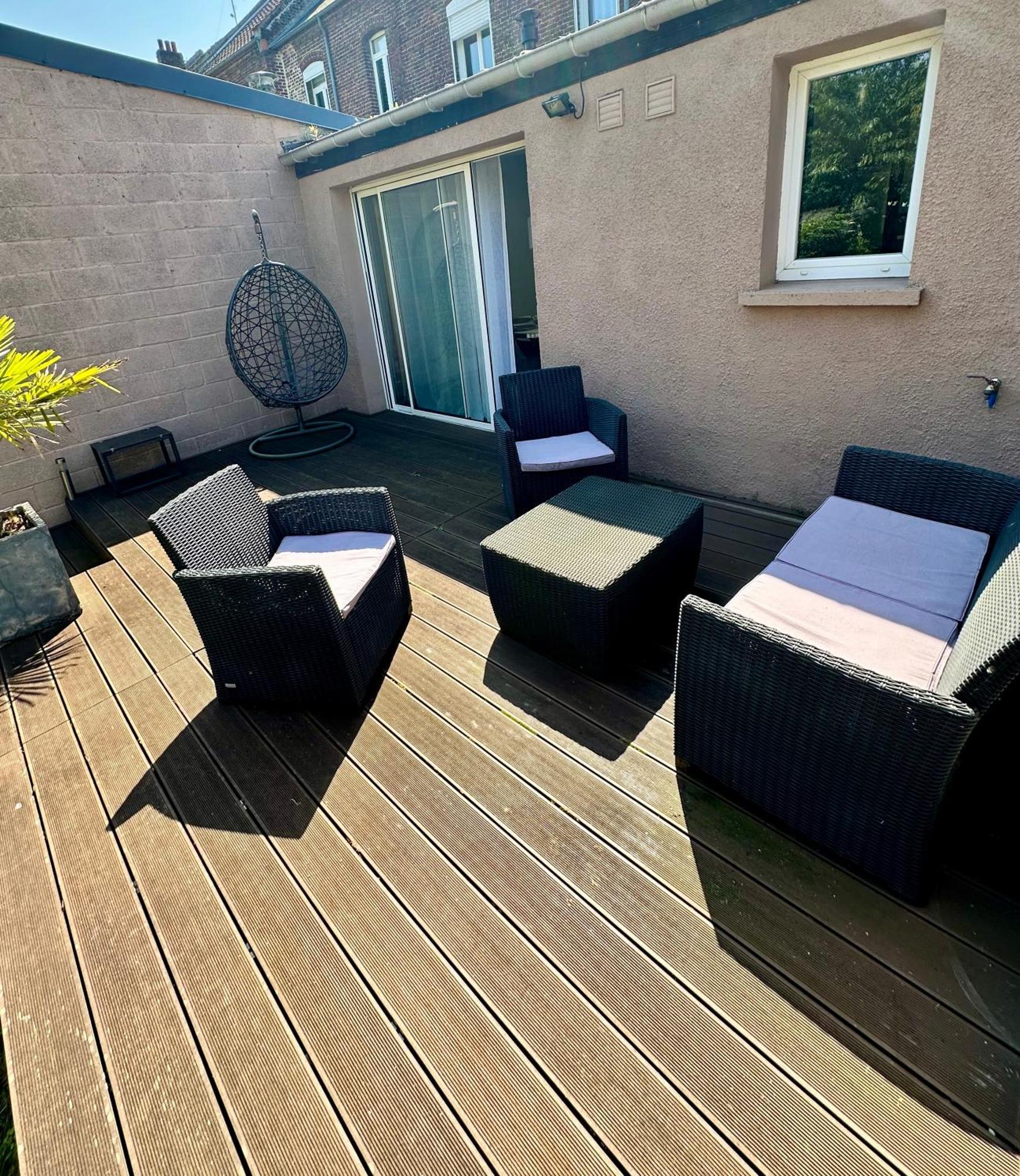 Oasis Citadine Terrasse Intime Jardin Privatif En Plein Centre Ville 70M2 Камбре Екстер'єр фото